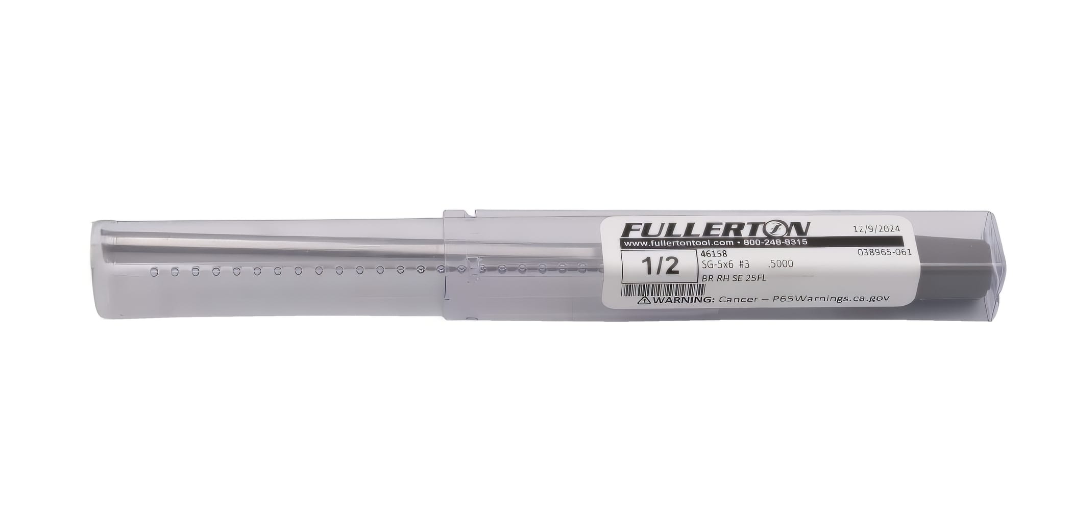 FULLERTON TOOL COMPANY CARBIDE BURRS Fullerton SG5L6 1/2" Pointed Tree Shape Extended Shank Carbide Burr
