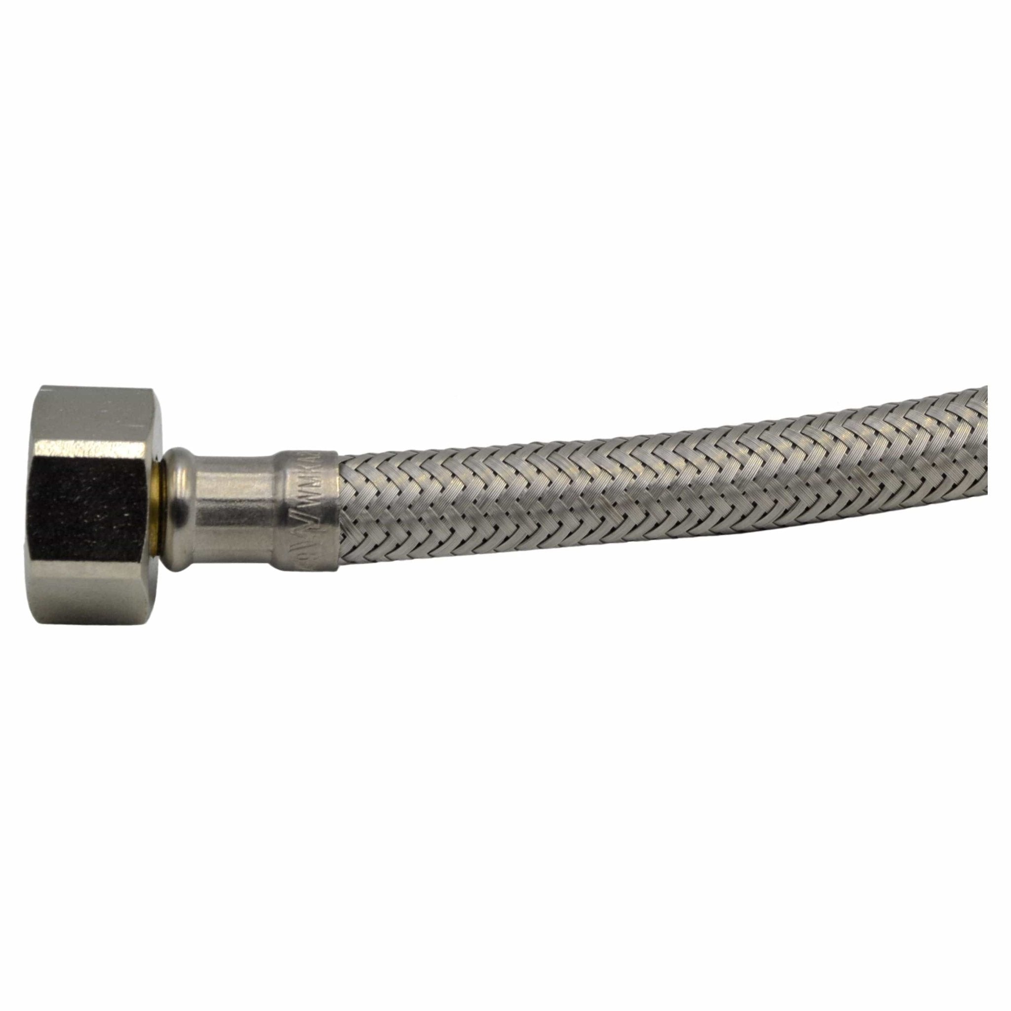 Haron B4F09 9″ (225mm) 1/2″F x 1/2″F Steel Braided Hose - Twin Eagle Imports