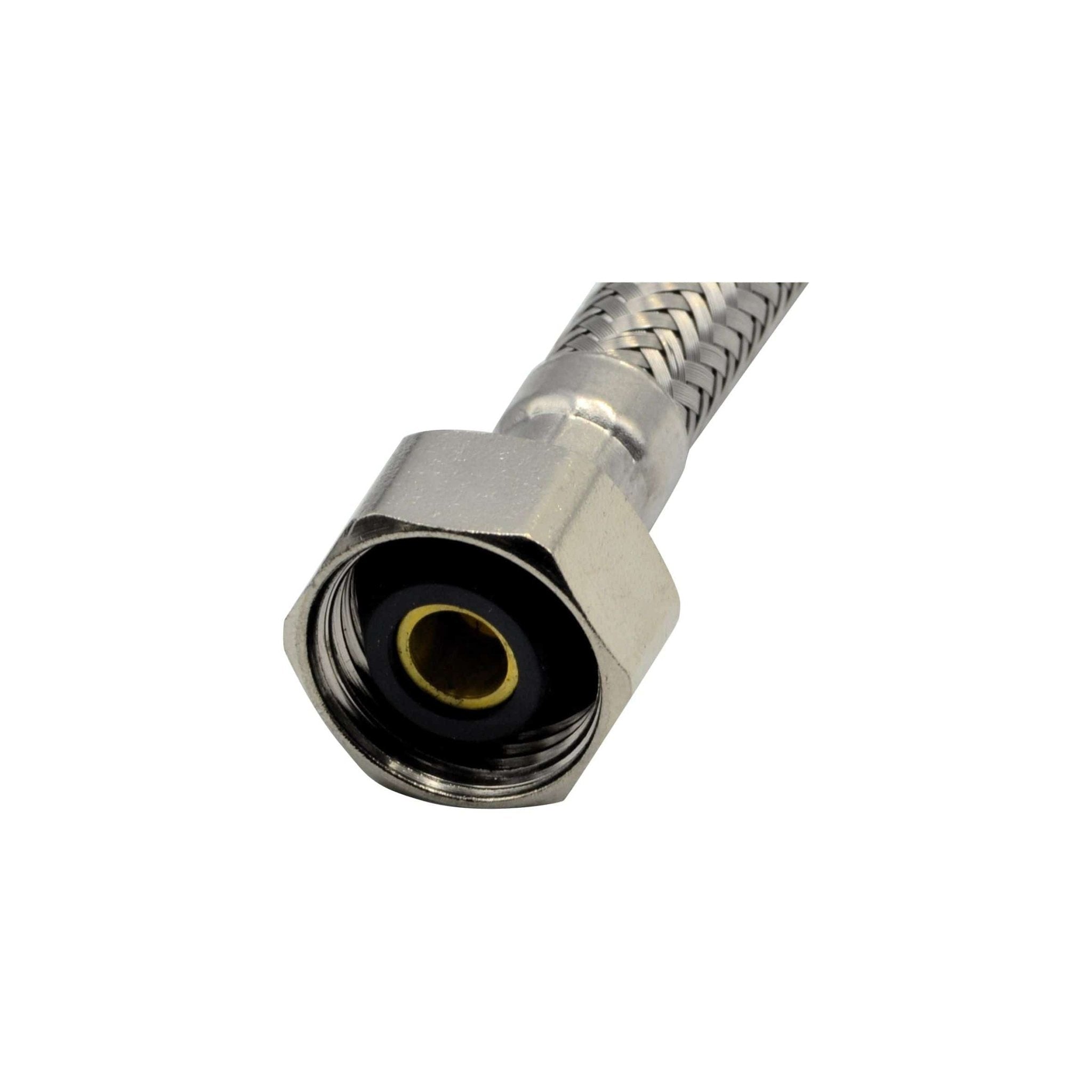 Haron B4F12 12″ (300mm) 1/2″F x 1/2″F Steel Braided Hose - Twin Eagle Imports