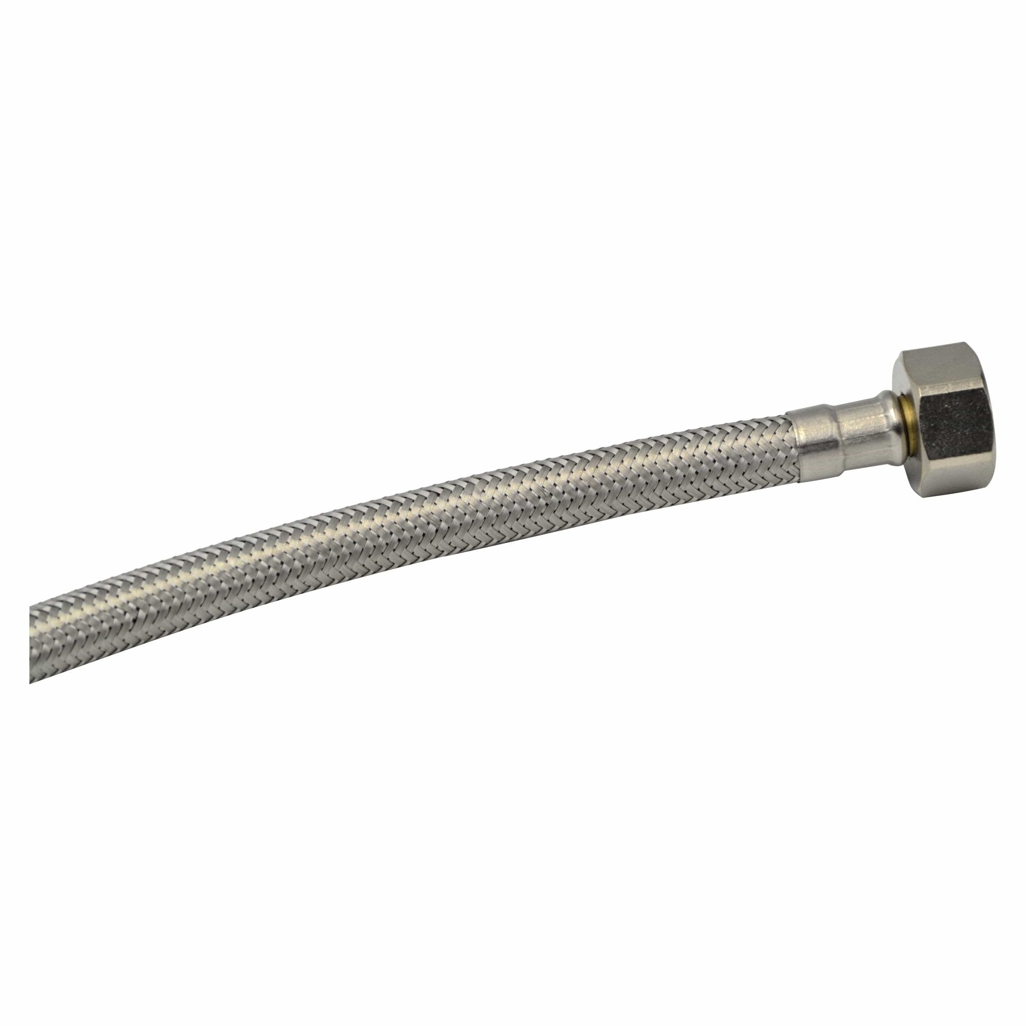 Haron B4F20 20″ (500mm) 1/2″F x 1/2″F Steel Braided Hose - Twin Eagle Imports