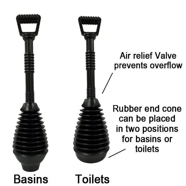 HARON Drain Plunger Haron Easy Grip Master Plunger HP06 for Sinks, Tubs and Toilets