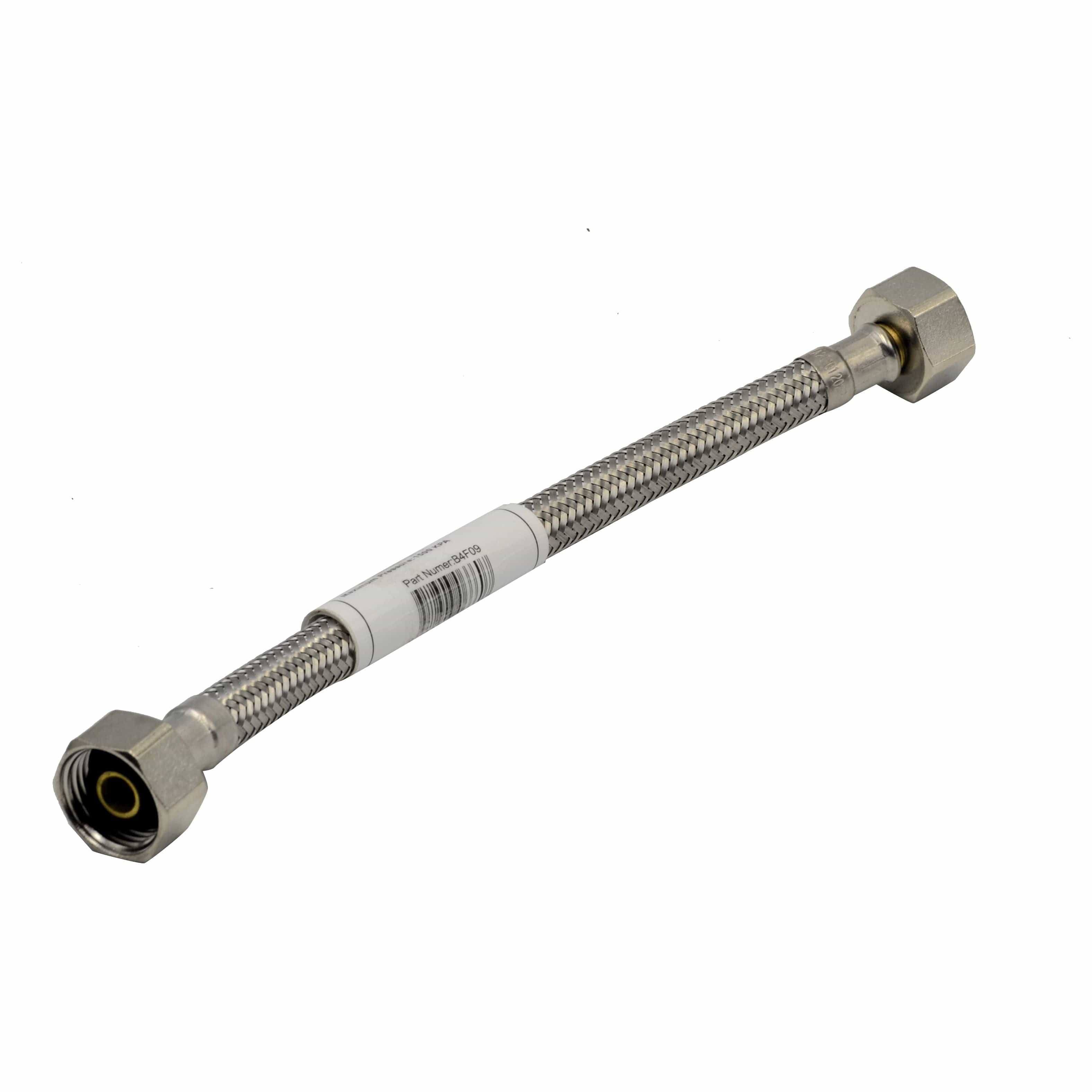 HARON Flexible Connectors Haron B4F09 9″ (225mm) 1/2″F x 1/2″F Steel Braided Hose