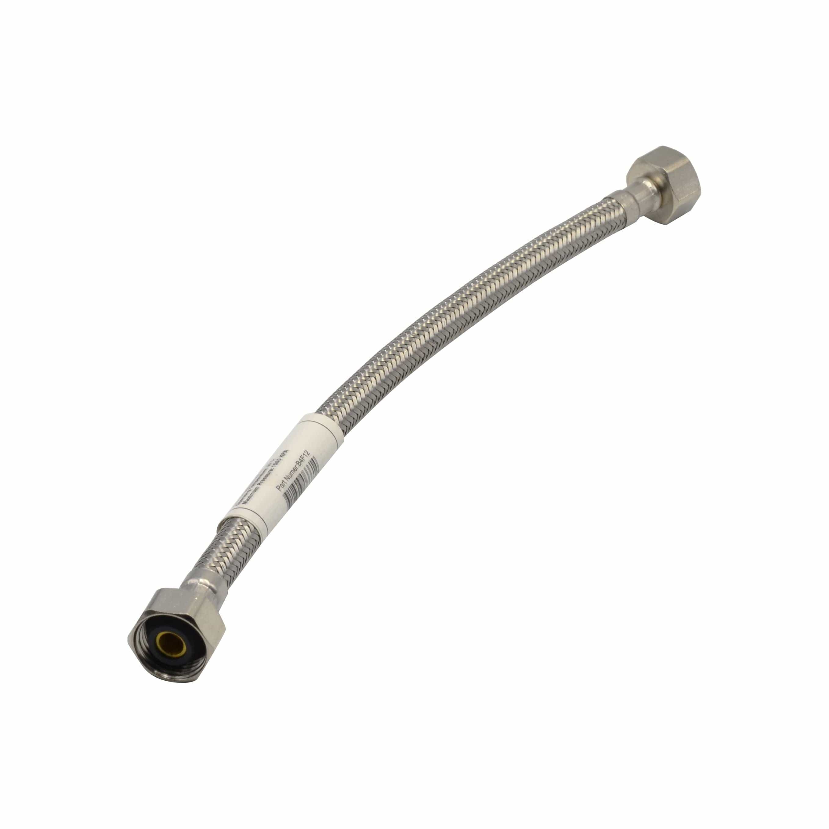 HARON Flexible Connectors Haron B4F12 12″ (300mm) 1/2″F x 1/2″F Steel Braided Hose