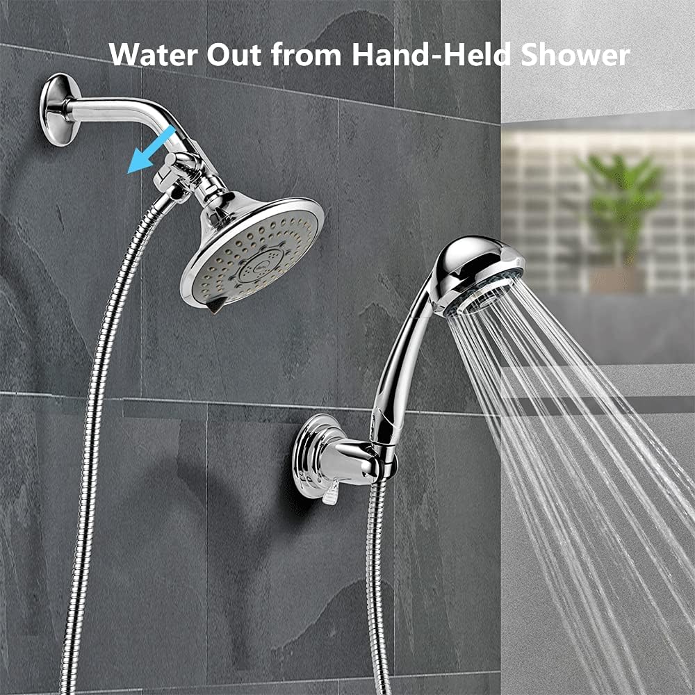 HARON Tap Repair Tool Chrome Two Way Shower Arm Diverter Valve Shower Head Splitter