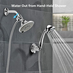 HARON Tap Repair Tool Chrome Two Way Shower Arm Diverter Valve Shower Head Splitter