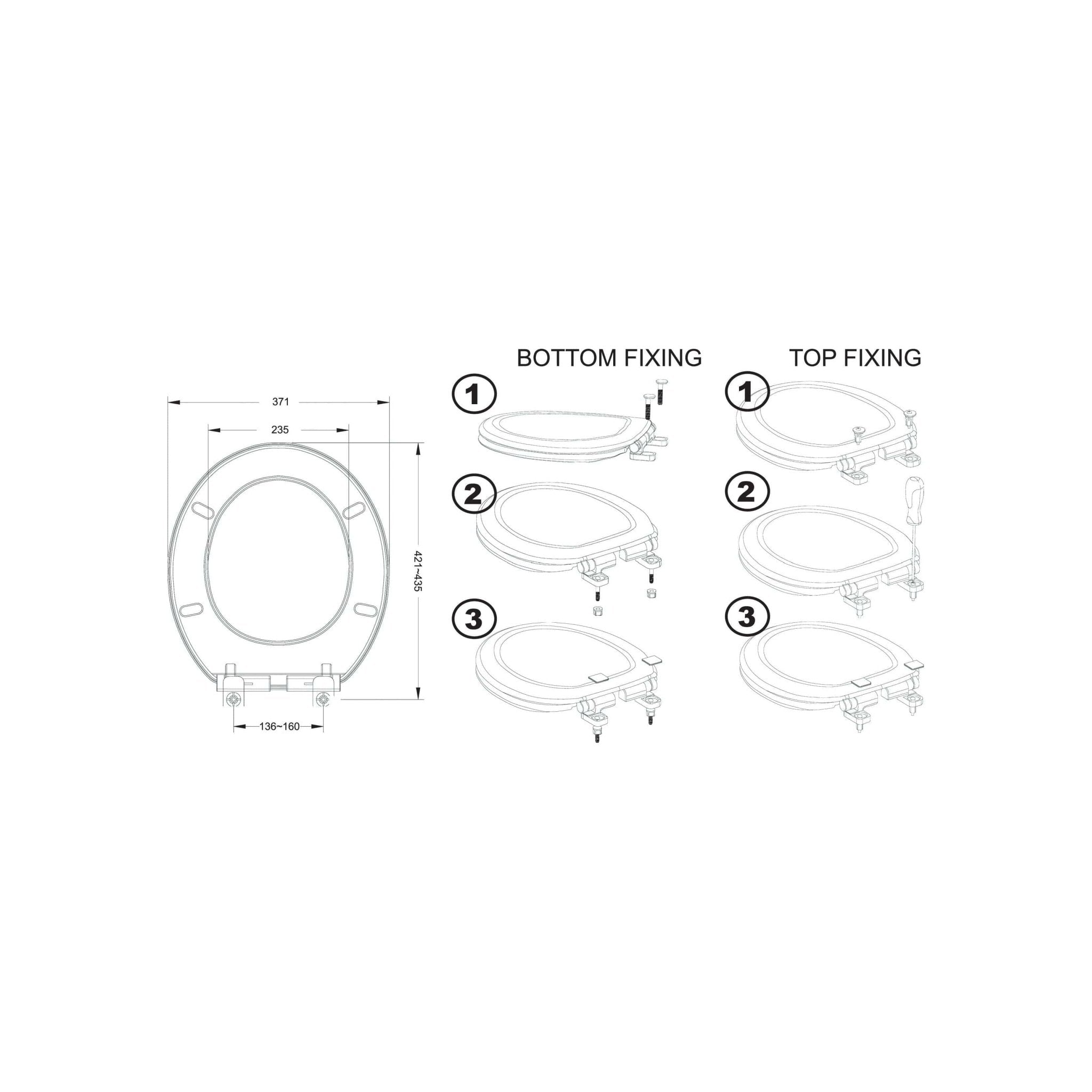 Haron TS-800 APOLLO Slow Close Toilet Seat - Twin Eagle Imports