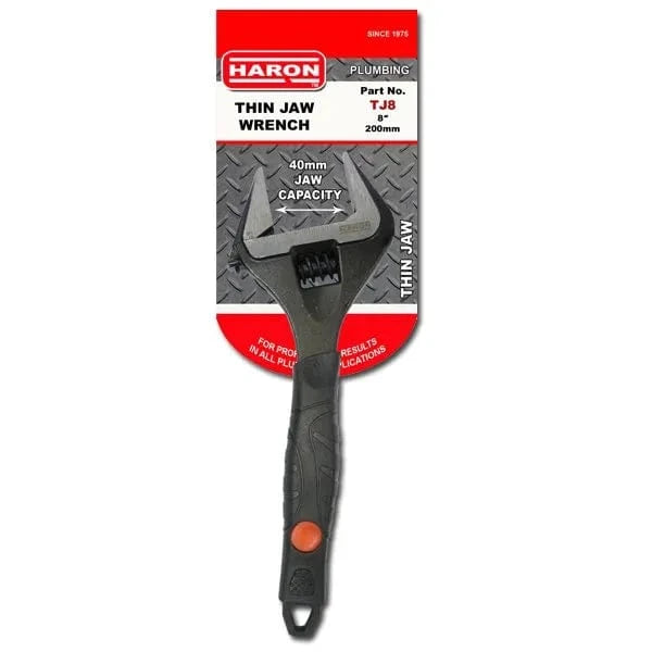 HARON Wrench Haron TJ8 8″ / 200mm Thin Jaw Shifting Spanner 40mm Jaw Capacity