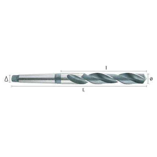 Hepyc 17.5mm HSS Morse Taper Shank Drill MT2 DIN 345 - Twin Eagle Imports