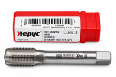 Hepyc 23252 - HSS Straight Flute Short Hand Tap (Intermediate) M20 x 1.5mm - Twin Eagle Imports