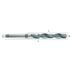 Hepyc 37mm HSS Morse Taper Shank Drill MT4 DIN 345 - Twin Eagle Imports