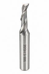 Hepyc 5mm HSSE End Mill 1 Flute 45° Helix Short Series 60mm - Twin Eagle Imports