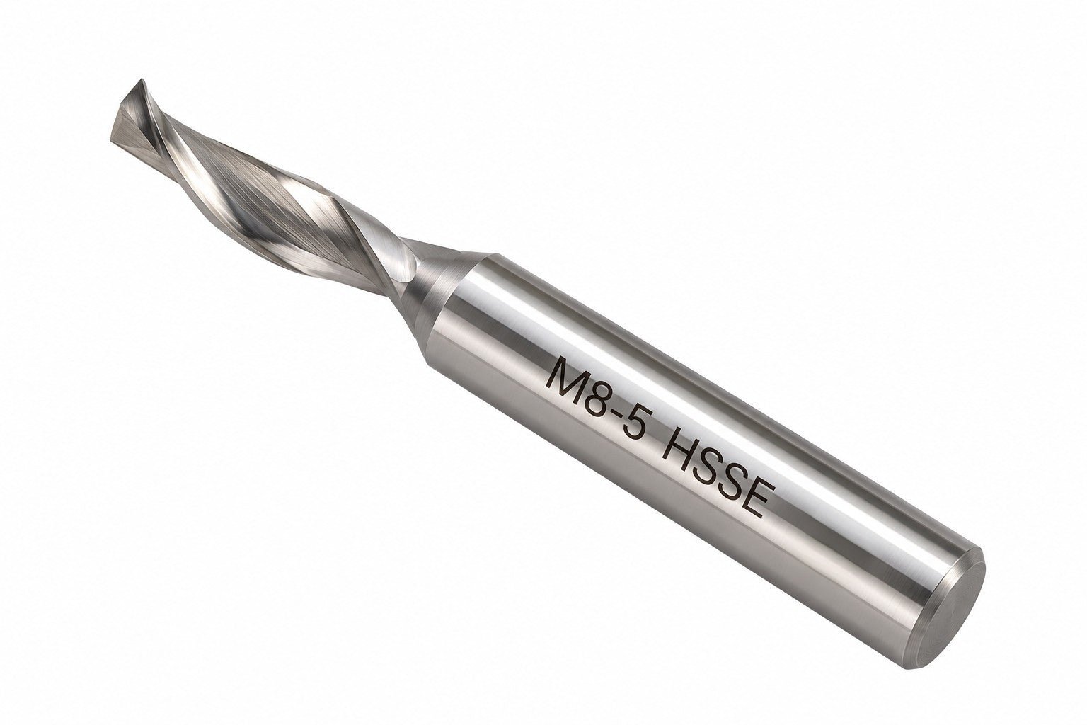 Hepyc 5mm HSSE End Mill 1 Flute 45° Helix Short Series 60mm - Twin Eagle Imports