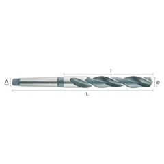 Hepyc 68mm HSS Morse Taper Shank Drill MT5 DIN 345 - Twin Eagle Imports