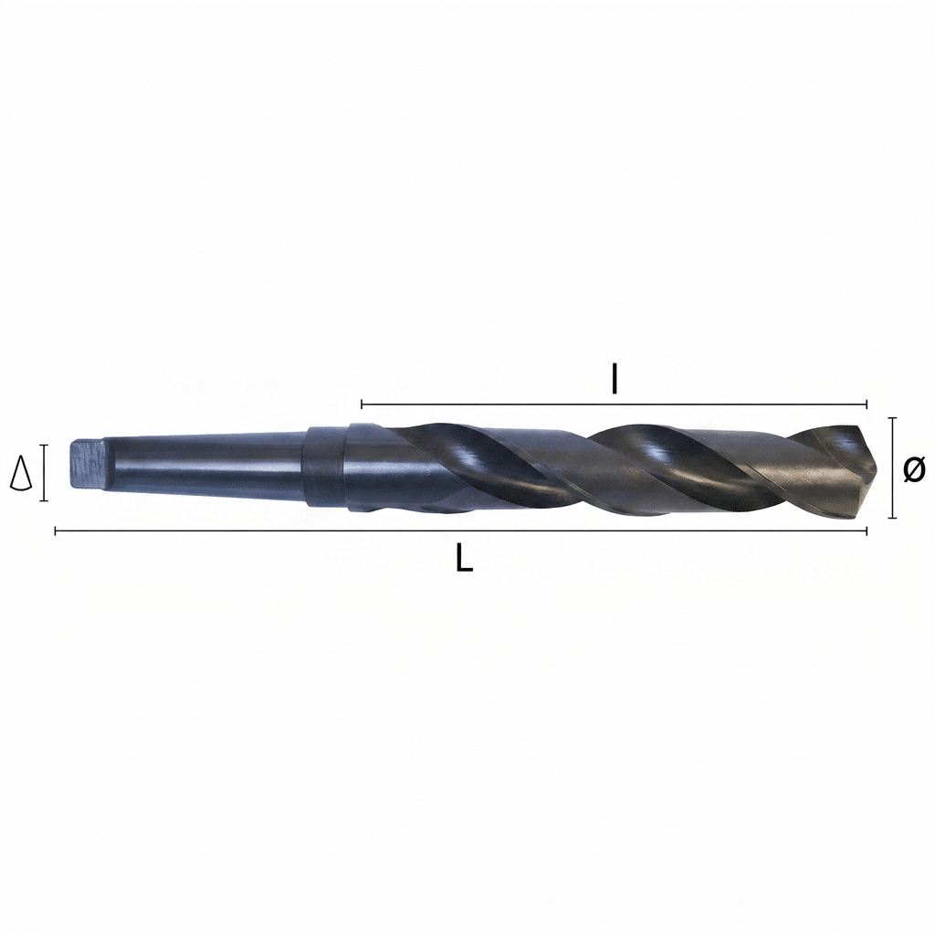Hepyc 7/8" HSS Morse Taper Shank Drill MT2 DIN 345 - Twin Eagle Imports