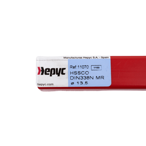 HEPYC DRILLS Hepyc 13.5mm HSS-Co Reduced Shank Drill – DIN 338 MR