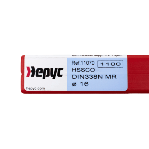 HEPYC DRILLS Hepyc 16.0mm HSS-Co Reduced Shank Drill – DIN 338 MR