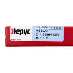 HEPYC DRILLS Hepyc 17.5mm HSS-Co Reduced Shank Drill – DIN 338 MR