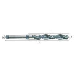 HEPYC DRILLS Hepyc 19mm HSS Morse Taper Shank Drill MT2 DIN 345