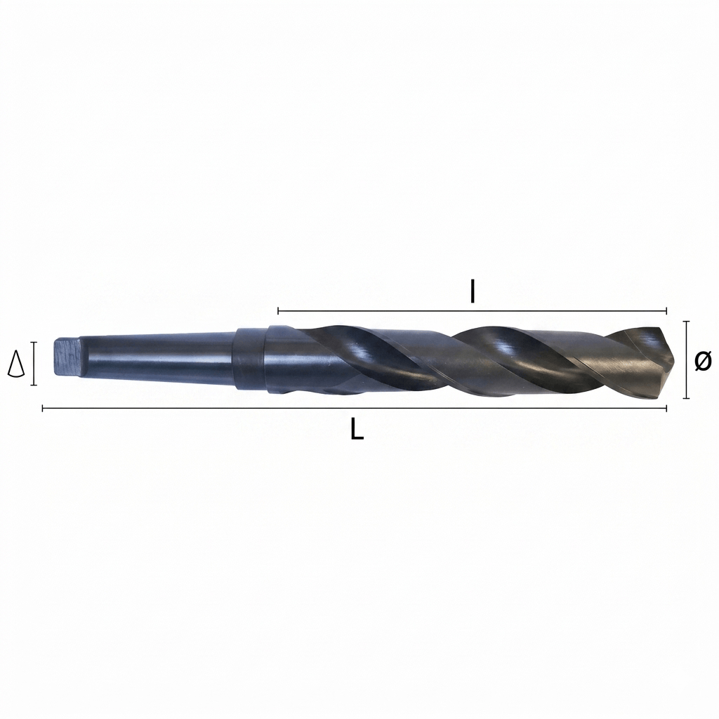 HEPYC DRILLS Hepyc 23/32" HSS Morse Taper Shank Drill MT2 DIN 345