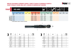 HEPYC DRILLS Hepyc Drill HSS DIN338N 11/16" – Reduced Shank