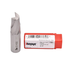 HEPYC ENDMILL Hepyc 22mm Cobalt HSS End Mill DIN327N Short Series 2 Flute 30° Helix