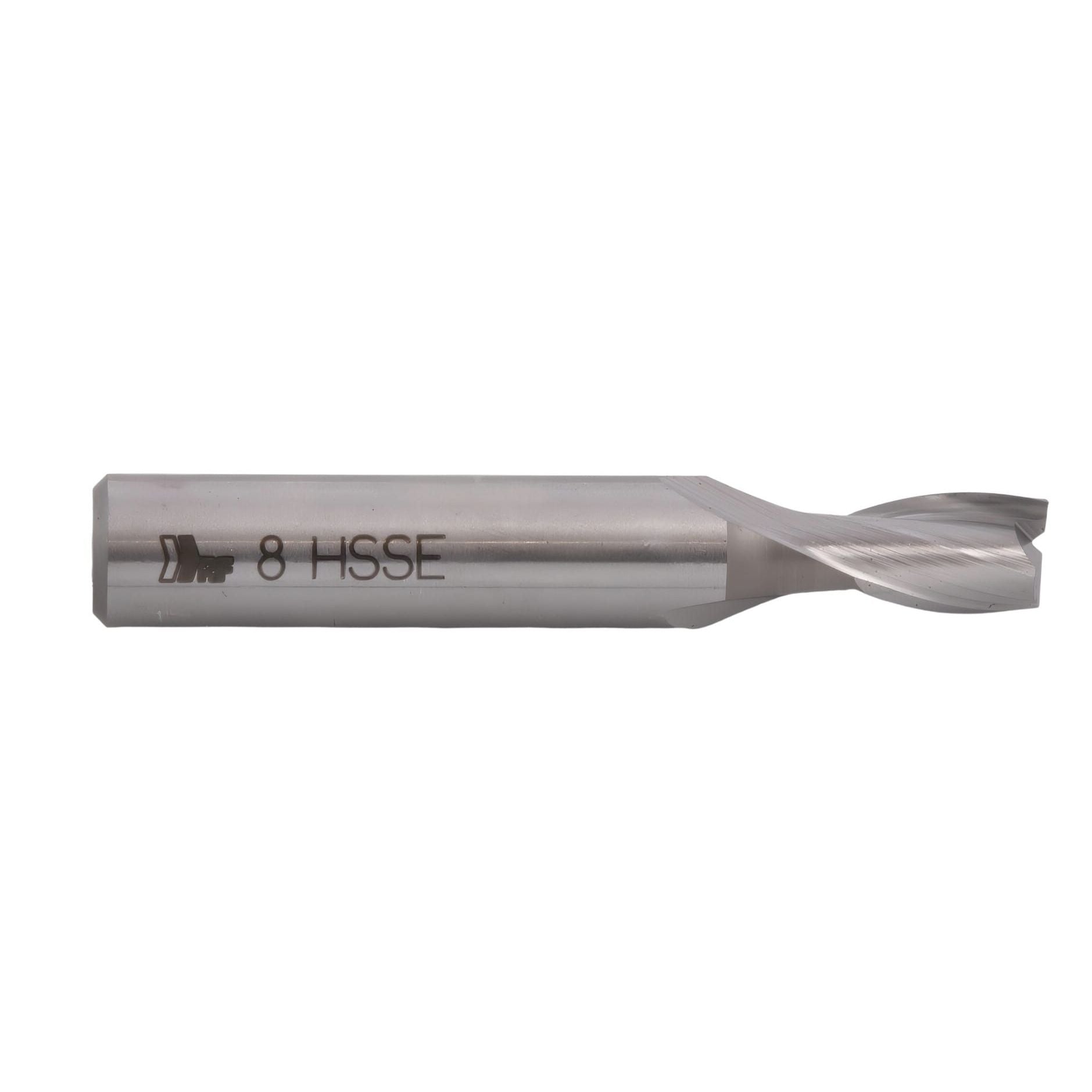 HEPYC ENDMILL Hepyc 8mm Cobalt HSS End Mill DIN327N Short Series 2 Flute 30° Helix