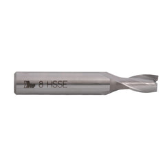 HEPYC ENDMILL Hepyc 8mm Cobalt HSS End Mill DIN327N Short Series 2 Flute 30° Helix
