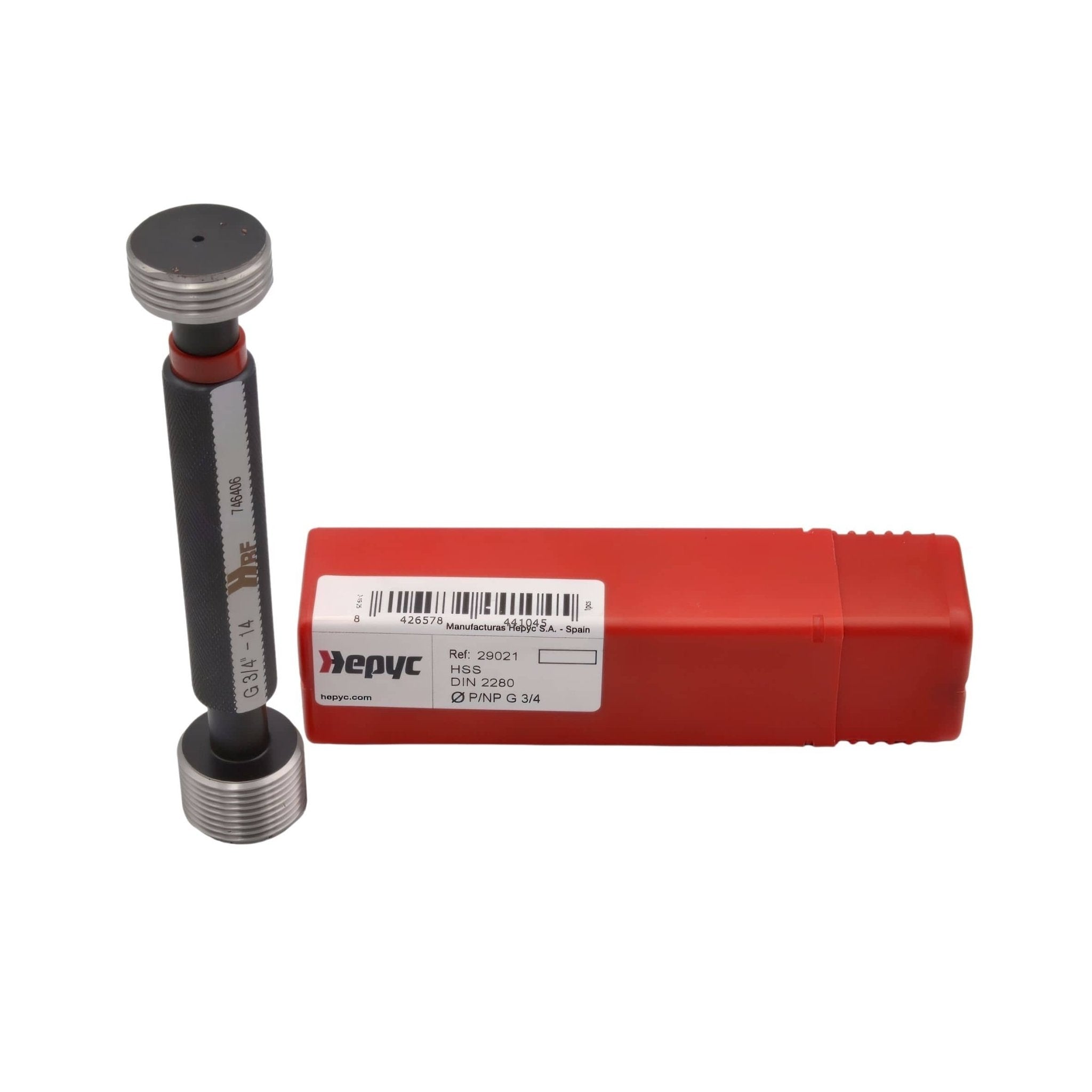 Hepyc GO / NO GO Thread Plug Gauge G 3/4-14 ISO228-2 - Twin Eagle Imports