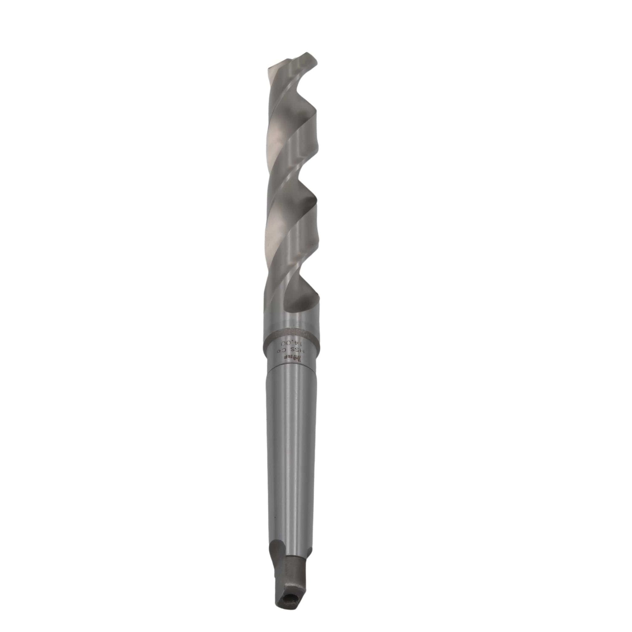 Hepyc HSSCo Taper Shank Drill Bit 14.0mm DIN345N CM1 - Twin Eagle Imports