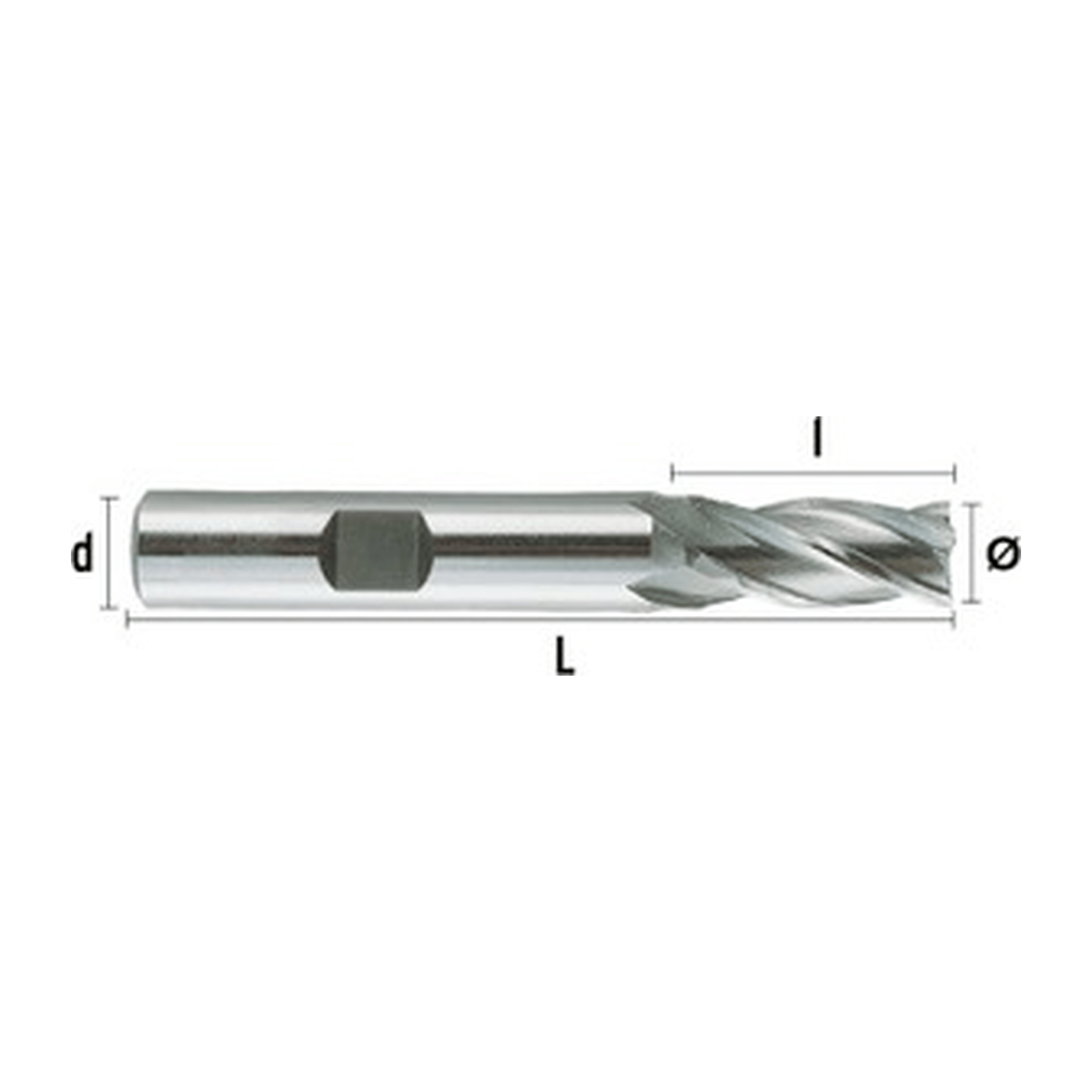 HEPYC Manufacturing HEPYC Multi Flute 4mm HSS-Co8e Multi-Purpose End Mill
