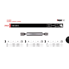 HEPYC MEASURING EQUIPMENT Hepyc GO / NO GO Thread Plug Gauge G 3/4-14 ISO228-2