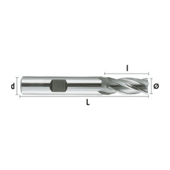 HEPYC Multi Flute 10mm HSS-Co8e Multi-Purpose End Mill - Twin Eagle Imports