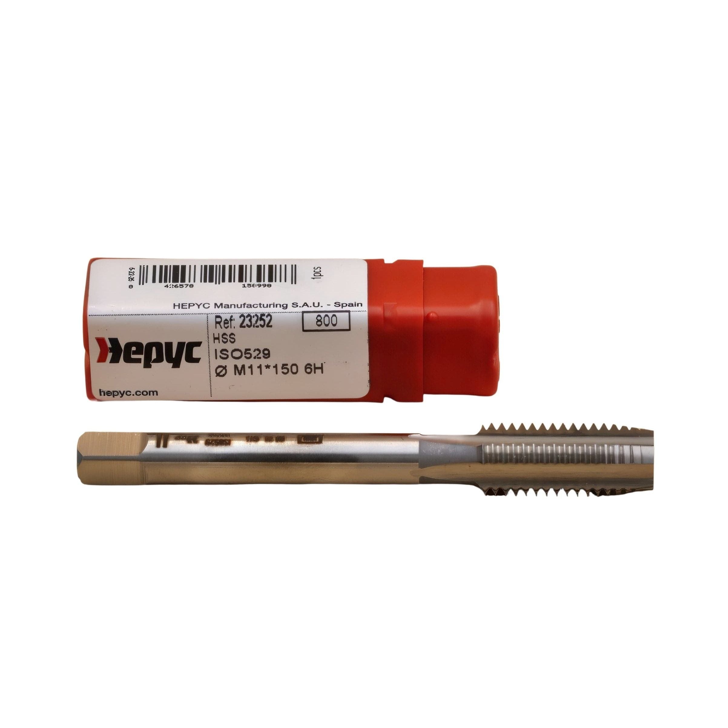 HEPYC TAPS Hepyc Machine Tap HSS ISO 529B M11 × 1.50 – DIN 13 Form B Gun, 6H