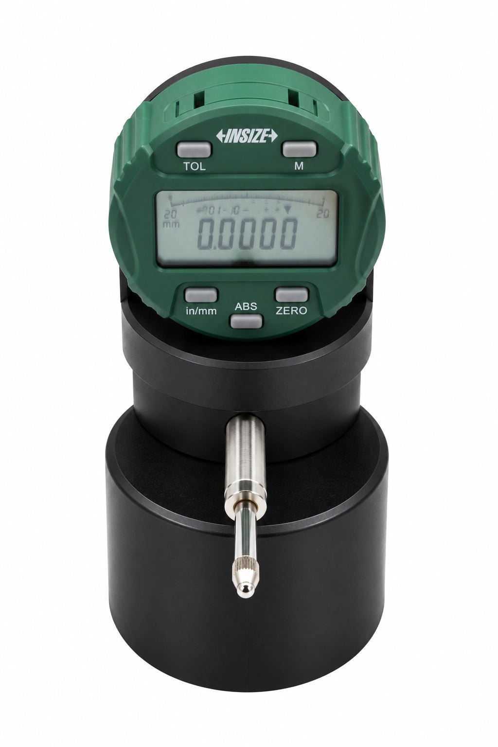 Insize 2118-10E Back Plunger Type Digital Indicator Flat Back 0.5" - Twin Eagle Imports