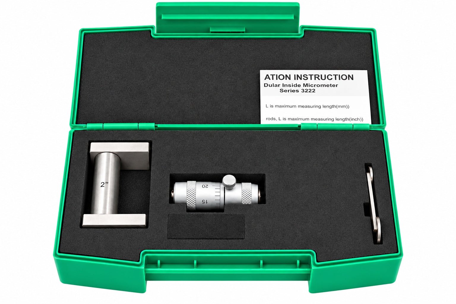 Insize 3222-25 Tubular Inside Micrometer 2"–2.5" Range 0.001" Graduation - Twin Eagle Imports