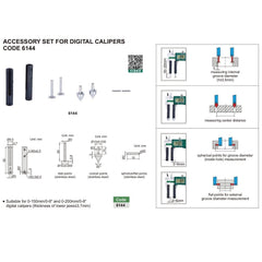 Insize Accessory Set For Digital Caliper Series 6144 - Twin Eagle Imports