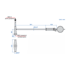Insize Bore Gauge 400-800mm x 0.01mm Range Series 2828-800A - Twin Eagle Imports
