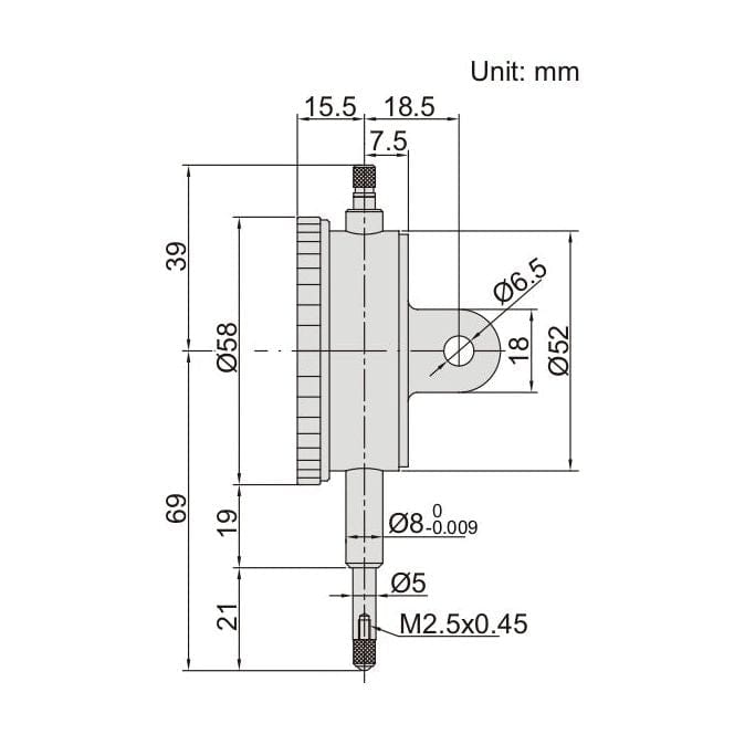 Insize Dial Indicator 10mm Range Series 2892-10 - Twin Eagle Imports