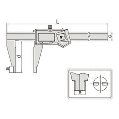 Insize Digital Caliper 0-300mm/0-12" Range Series 1170-306 - Twin Eagle Imports