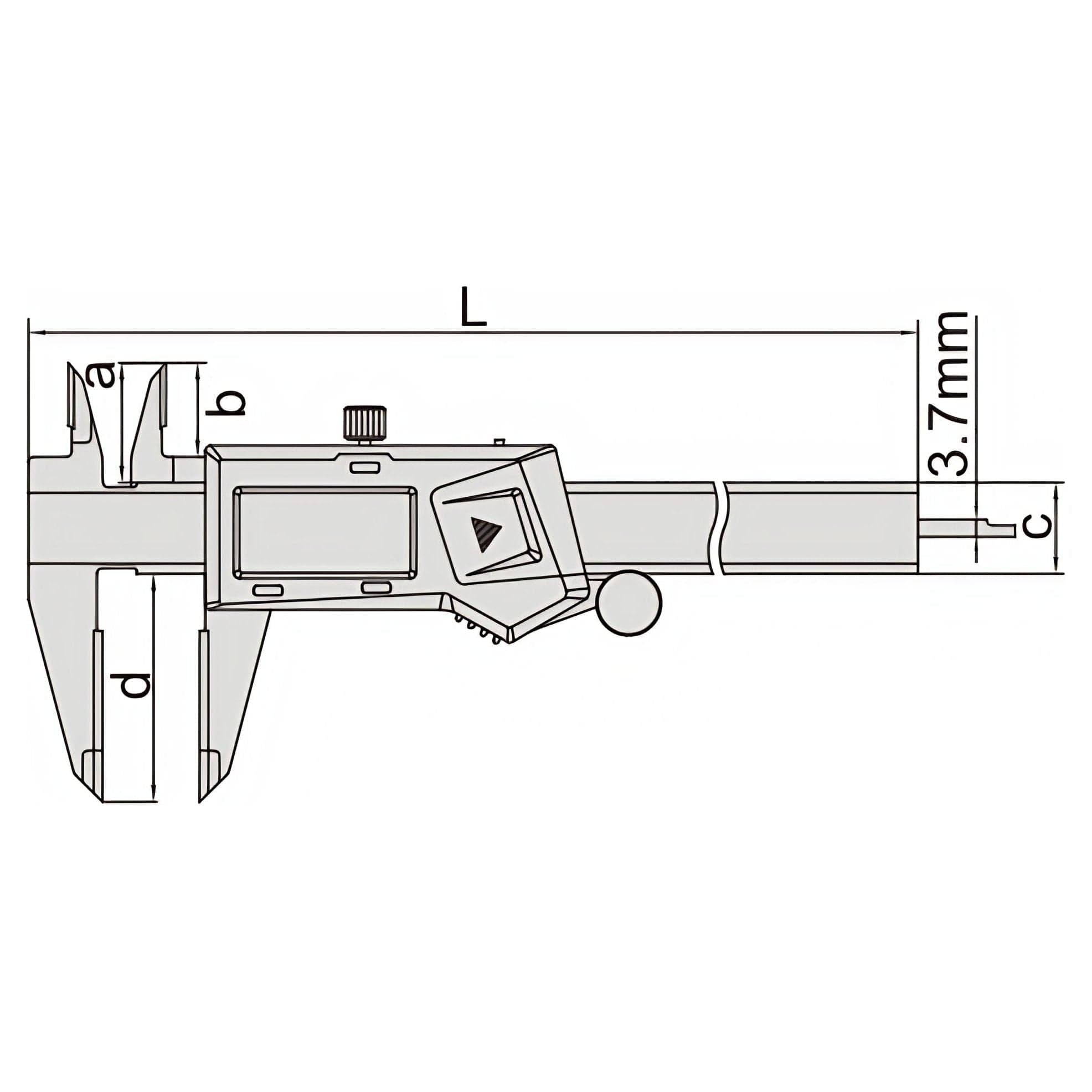 Insize Digital Caliper TCT 0-150mm/0-6" Range Series 1110-150A - Twin Eagle Imports