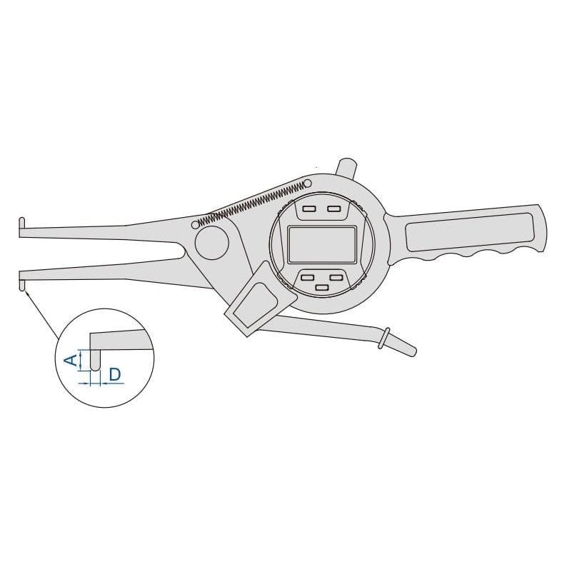Insize Digital Internal Caliper Gauge 15-35mm/0.6-1.4" Range Series 2151-35 - Twin Eagle Imports