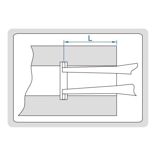 Insize Digital Internal Caliper Gauge 35-55mm/1.4-2.2" Range Series 2151-55 - Twin Eagle Imports