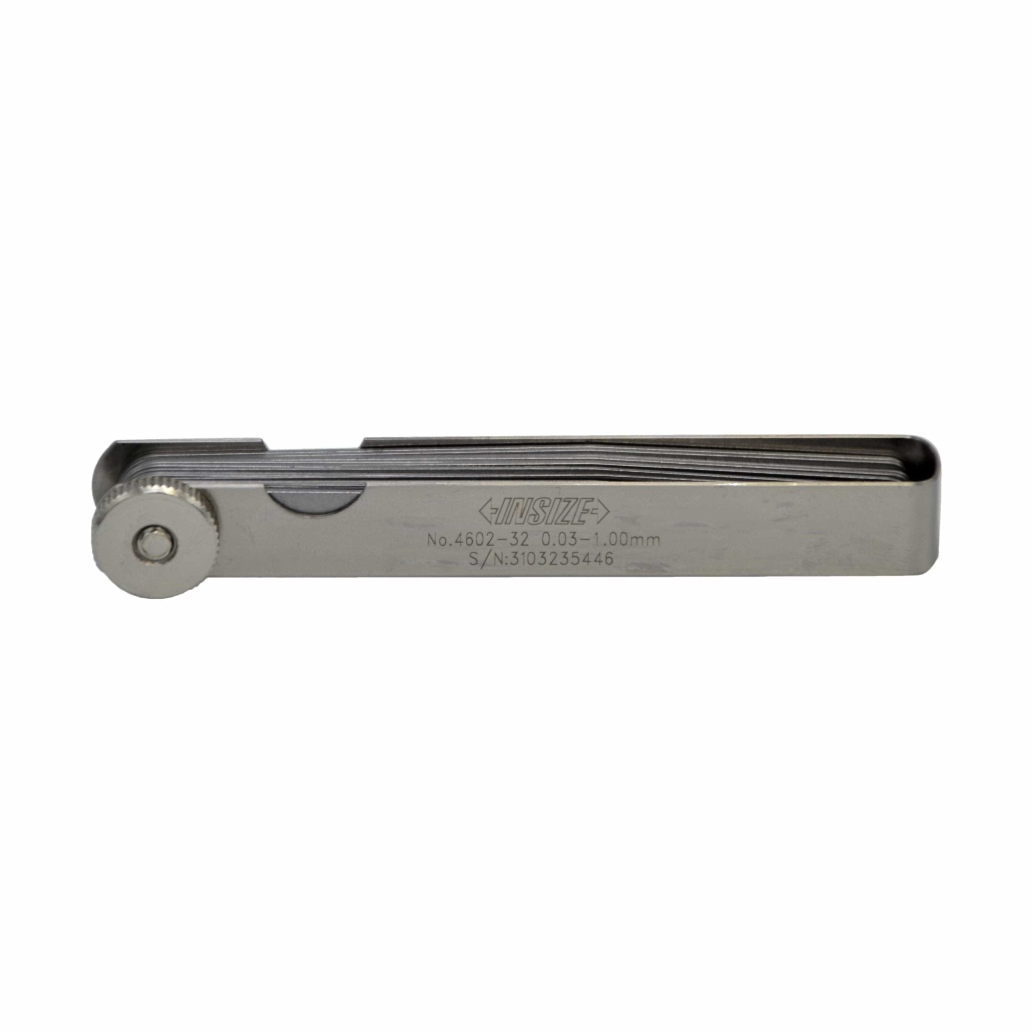 Insize Feeler Gauge 32pc Set 0.03-1mm Range Series 4602-32 - Twin Eagle Imports