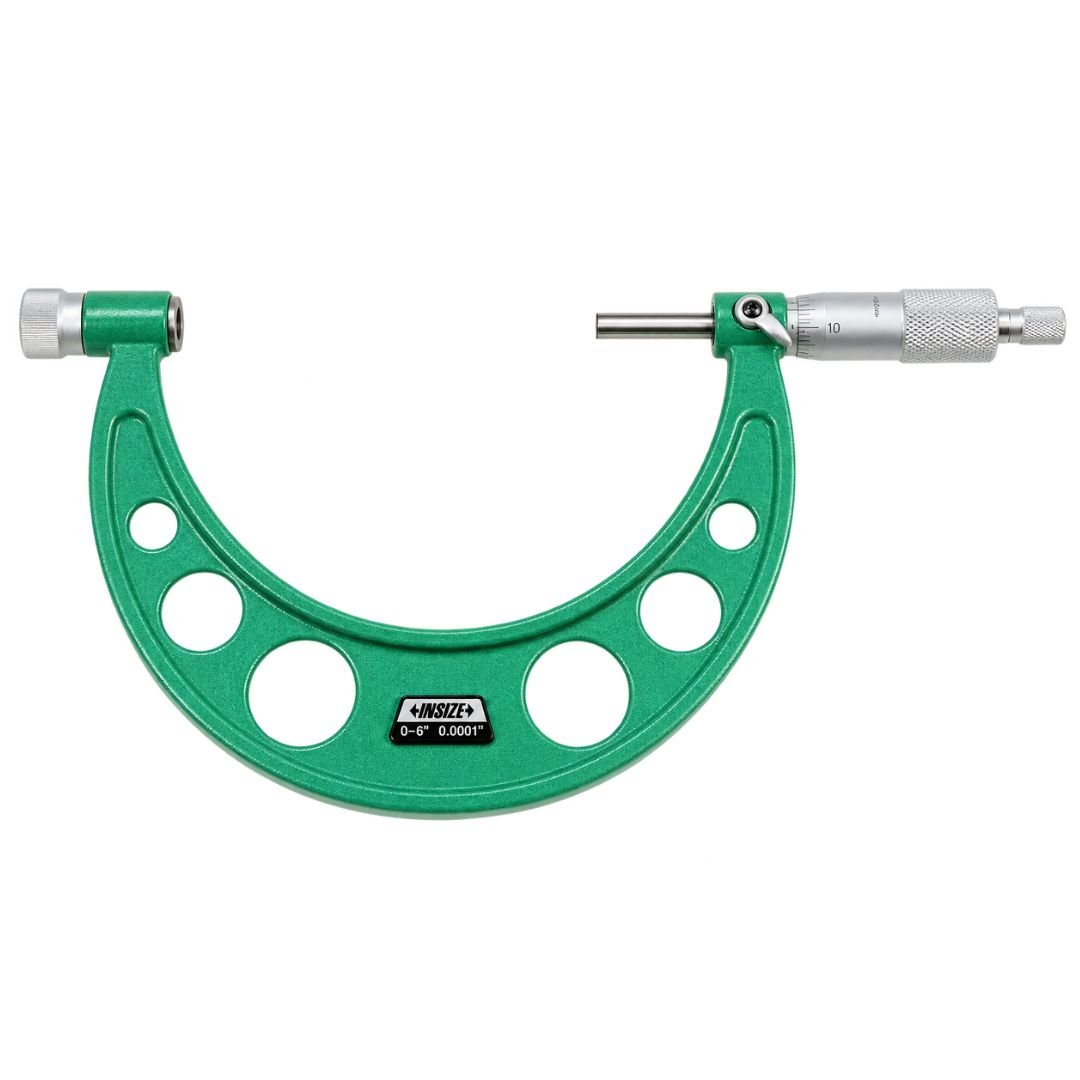 Insize Imperial Outside Micrometer 0-6" Range Series 3206-6 - Twin Eagle Imports