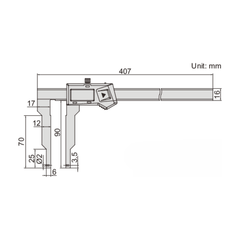 Insize Interchangeable Point Digital Caliper Range Series 1124-300A - Twin Eagle Imports