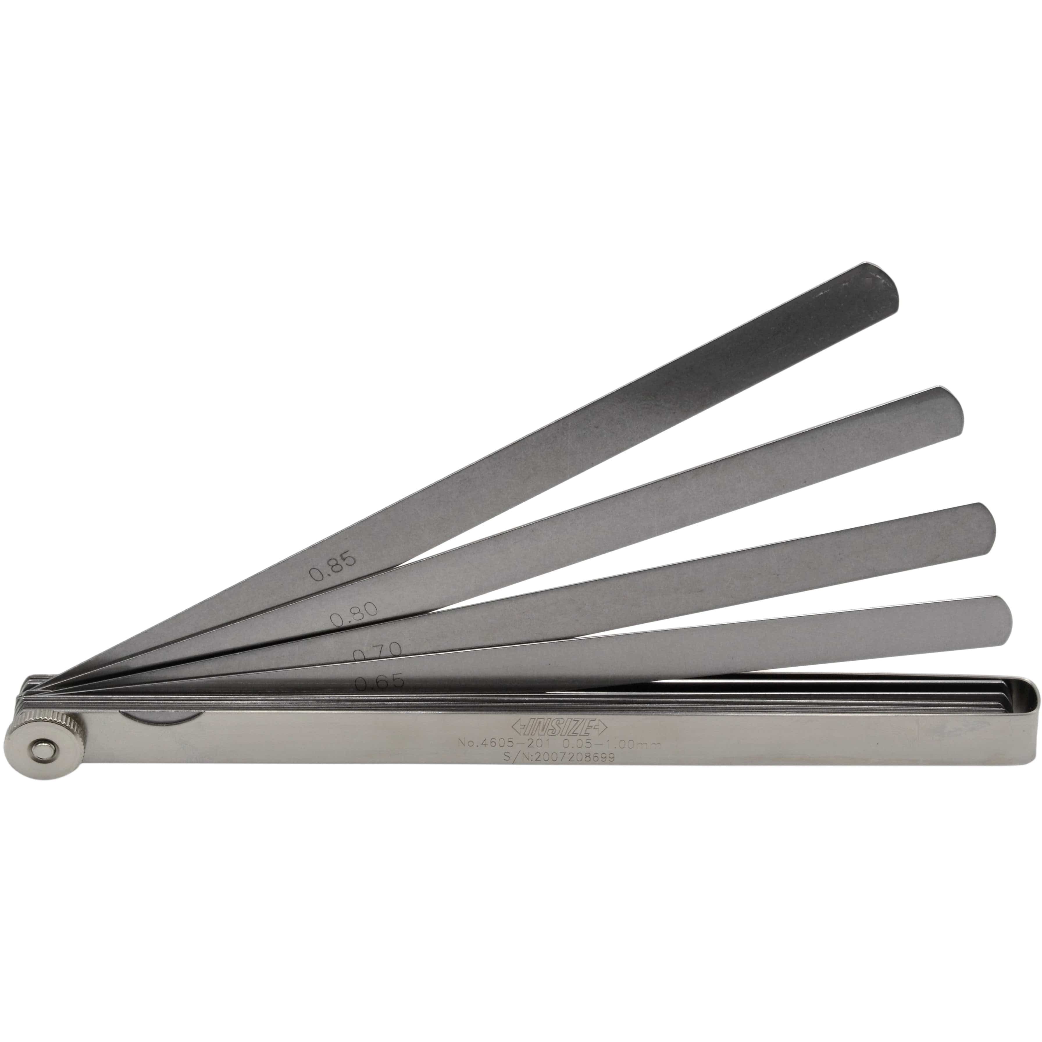 INSIZE Measuring Equipment 200 mm Long Insize Feeler Gauge Range 0.05-1mm Series 4605-201