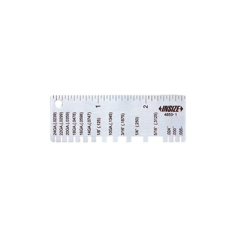 INSIZE MEASURING EQUIPMENT Insize 4853-1 Sheet Metal Thickness Gauge