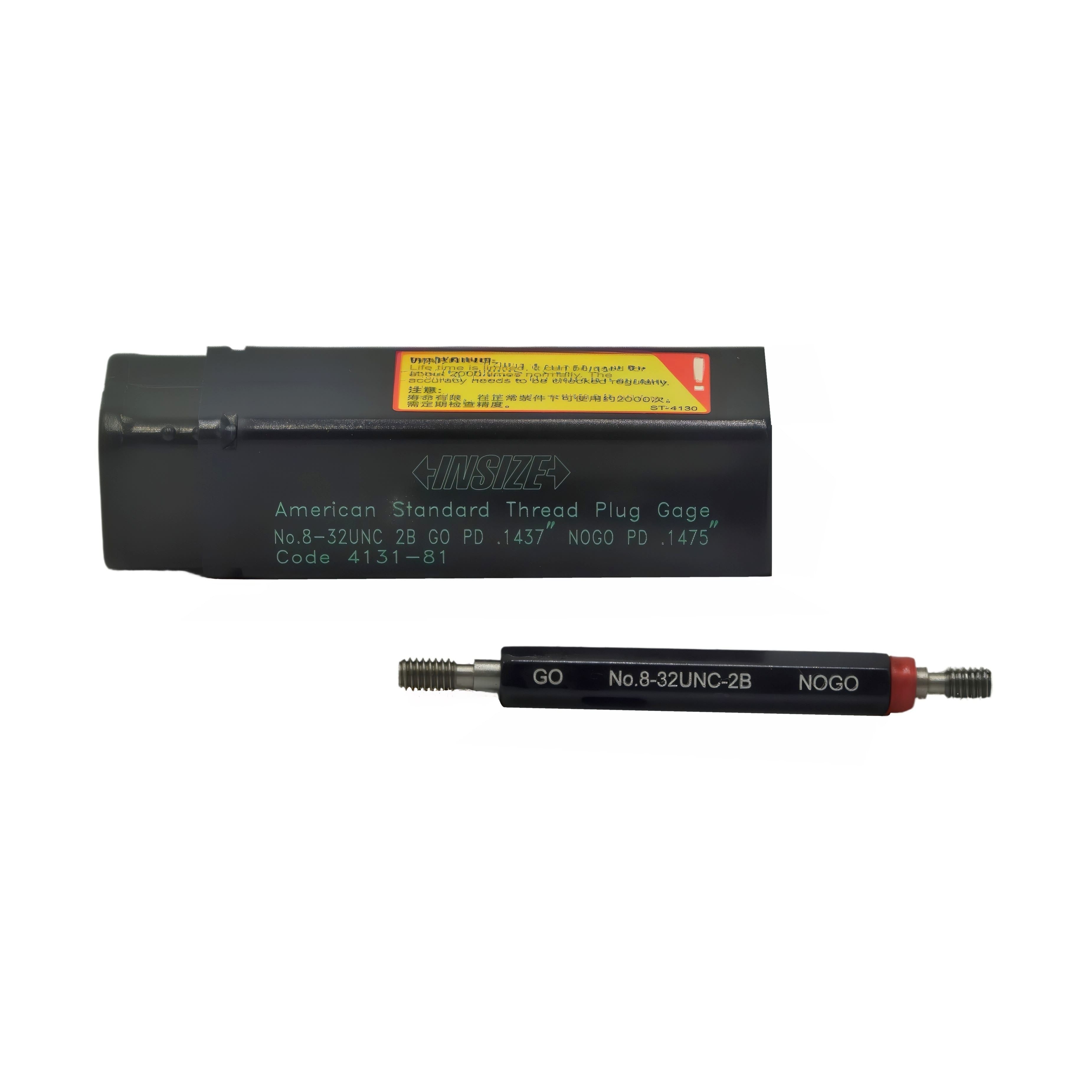 INSIZE MEASURING EQUIPMENT Insize American Standard Thread Plug Gauges – No. 8-32 UNC