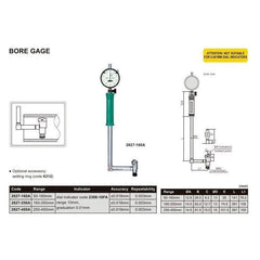 INSIZE Measuring Equipment Insize Angle Mechanical Bore Gauge 35-60 mm Range Series 2827-60A