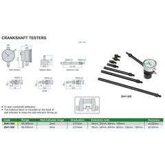 INSIZE Measuring Equipment Insize Crankshaft Test 60-300mm Range Series 2841-300